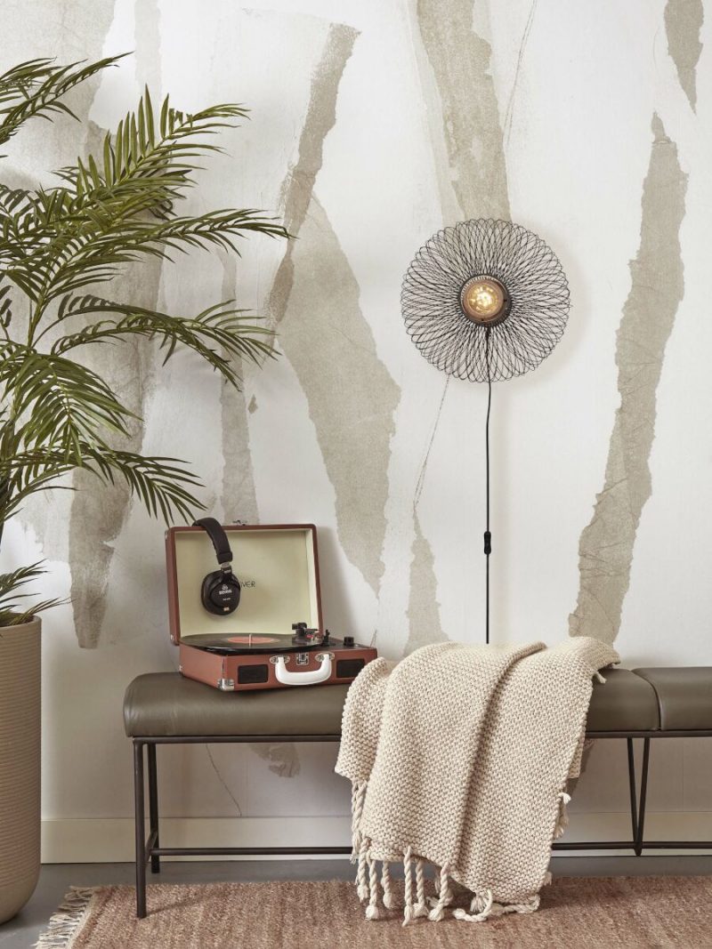 Zwarte wandlamp bamboe metaal bohemian GOOD&MOJO Cango - Afbeelding 10