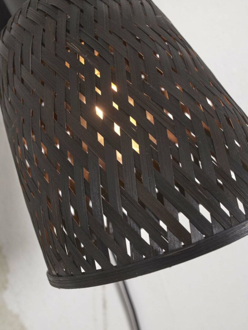 Zwarte wandlamp bohemien bamboe GOOD&MOJO Java - Afbeelding 6