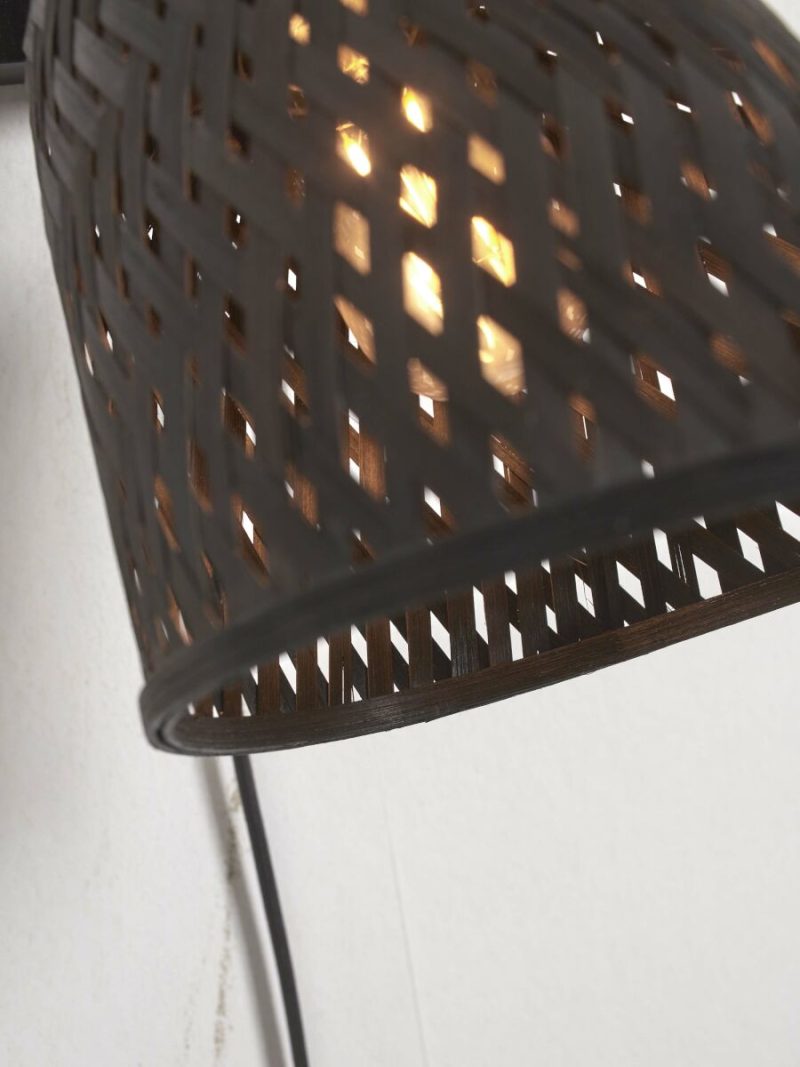 Zwarte wandlamp bohemien bamboe GOOD&MOJO Java - Afbeelding 7