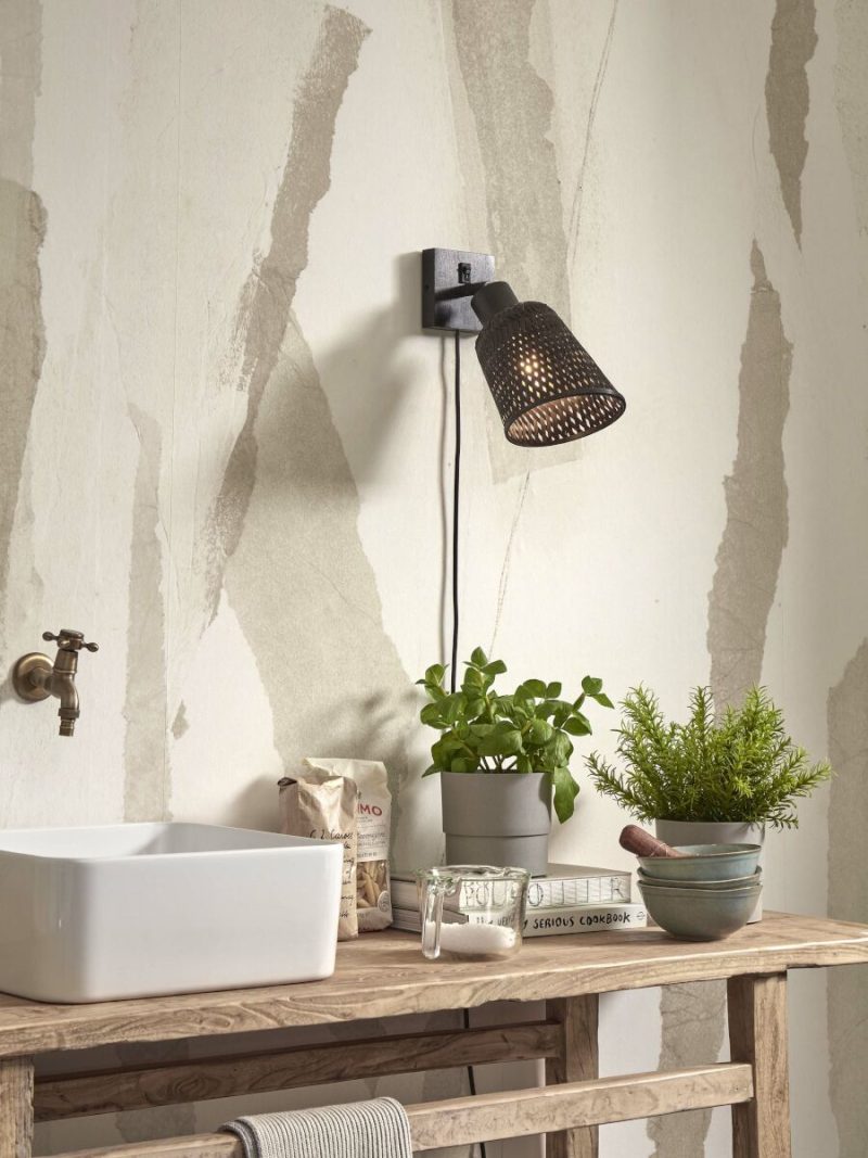 Zwarte wandlamp bohemien bamboe GOOD&MOJO Java - Afbeelding 10