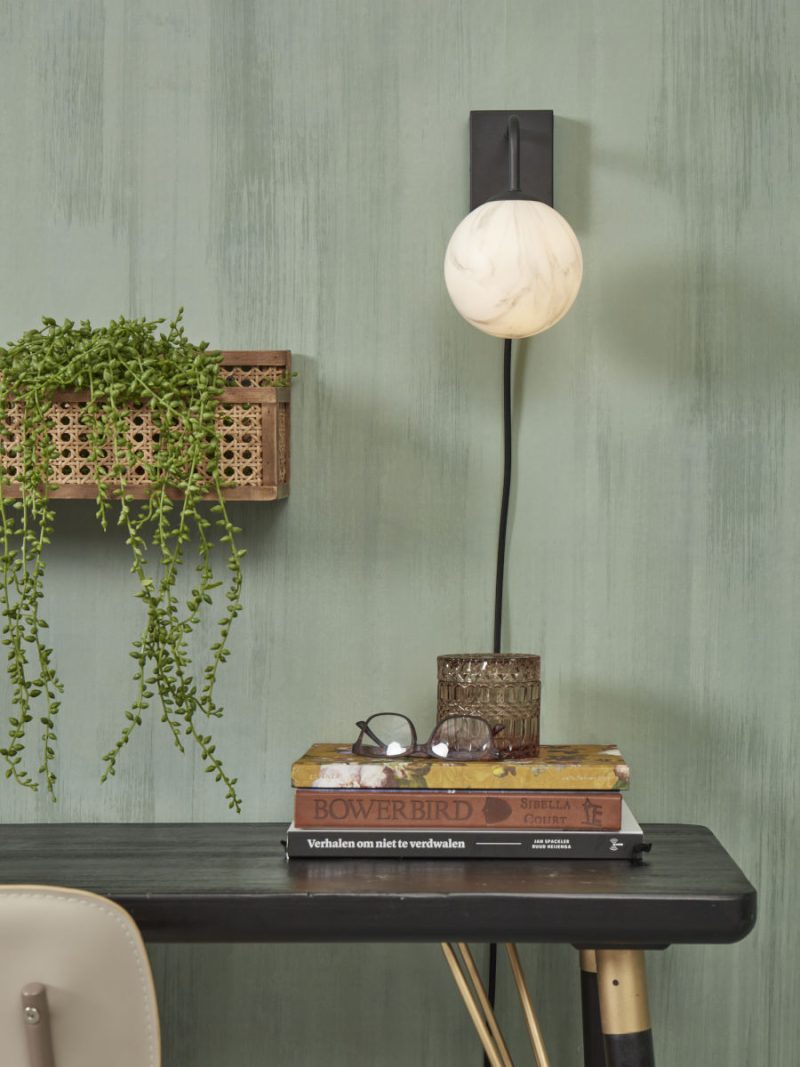 Zwarte wandlamp dessinbol gebogen It's About RoMi Carrara - Afbeelding 7