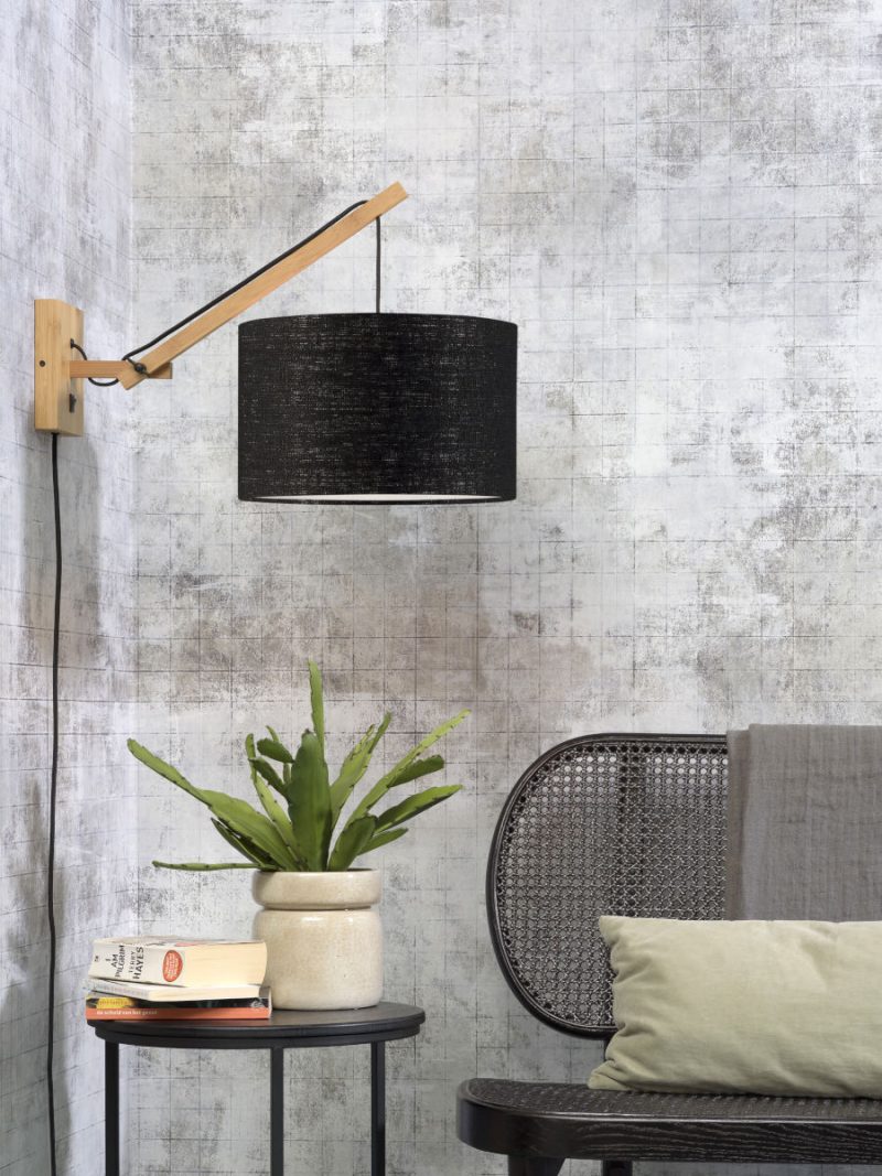 Zwarte wandlamp enkelgewricht naturel GOOD&MOJO Andes - Afbeelding 5