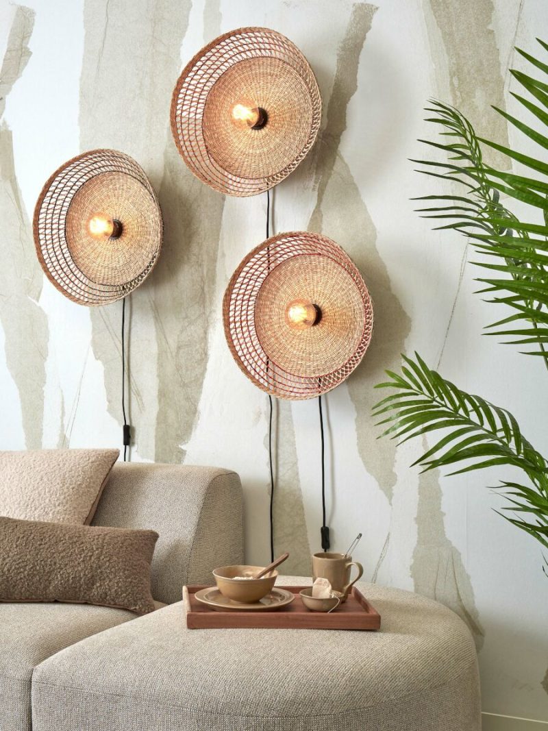 Zwarte wandlamp metaal seagrass bohemian GOOD&MOJO Pantanal - Afbeelding 5