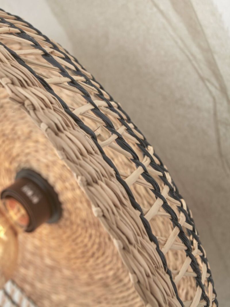 Zwarte wandlamp metaal seagrass bohemian GOOD&MOJO Pantanal - Afbeelding 6