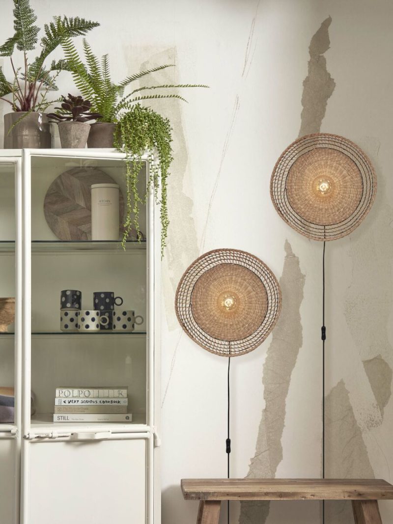 Zwarte wandlamp metaal seagrass bohemian GOOD&MOJO Pantanal - Afbeelding 9