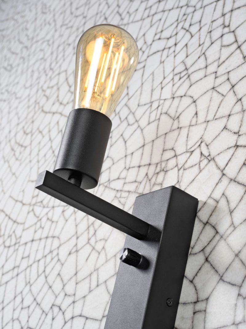 Zwarte wandlamp plateau kaploos It's About RoMi Florence - Afbeelding 3