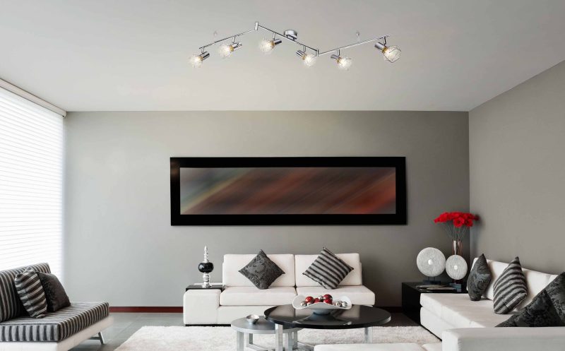 6-licht spot chroom rasterkap Globo Xara i - Afbeelding 2