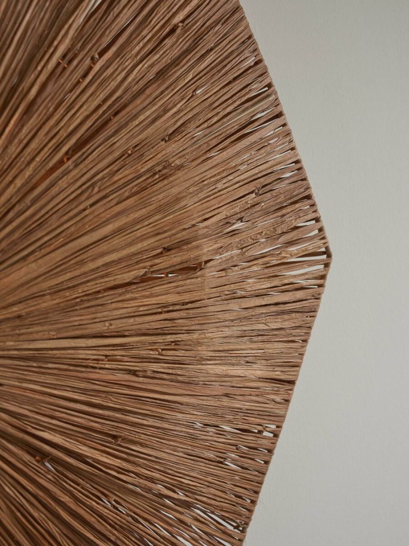 Achthoekige raffia plafondlamp bruin L GOOD&MOJO Panama - Afbeelding 3