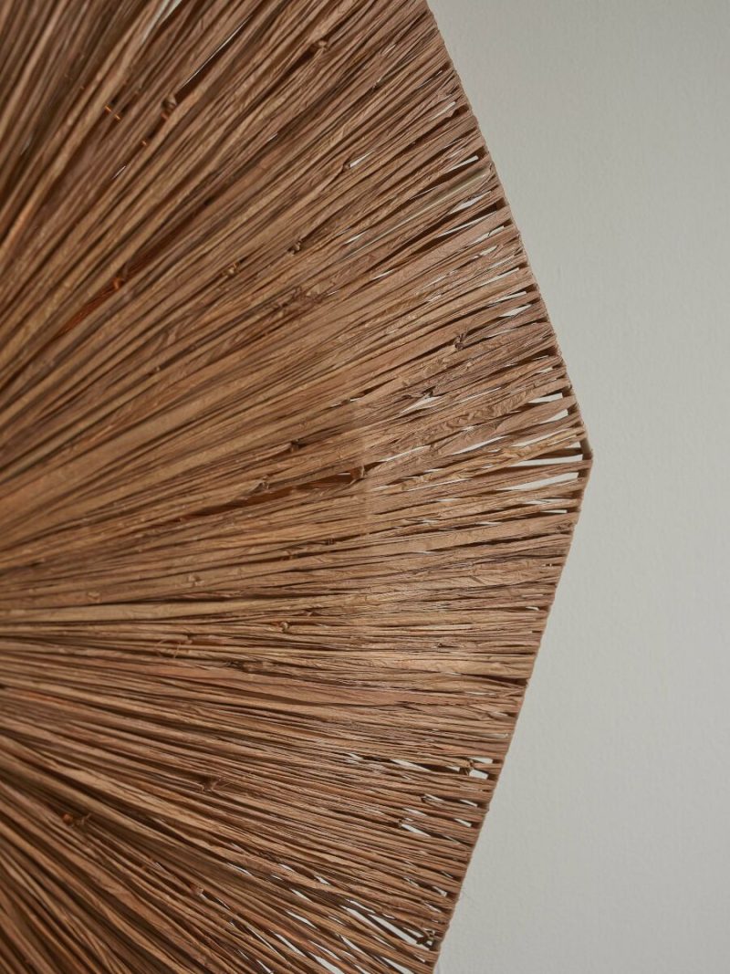 Achthoekige wandlamp bruin raffia L GOOD&MOJO Panama - Afbeelding 7