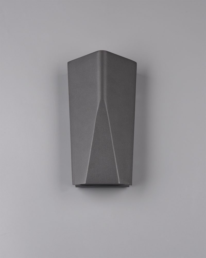 Aluminium antracieten moderne wandlamp Tay - Afbeelding 3