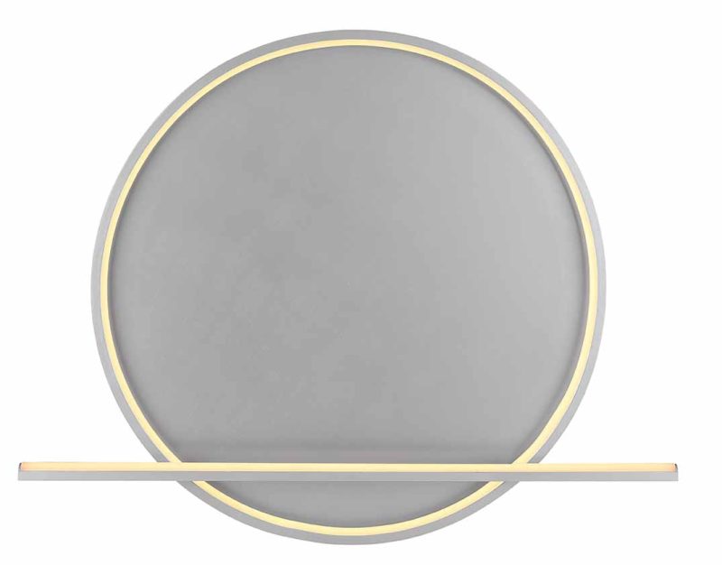 Aluminium moderne plafondlamp nikkel Globo Ronda - Afbeelding 2