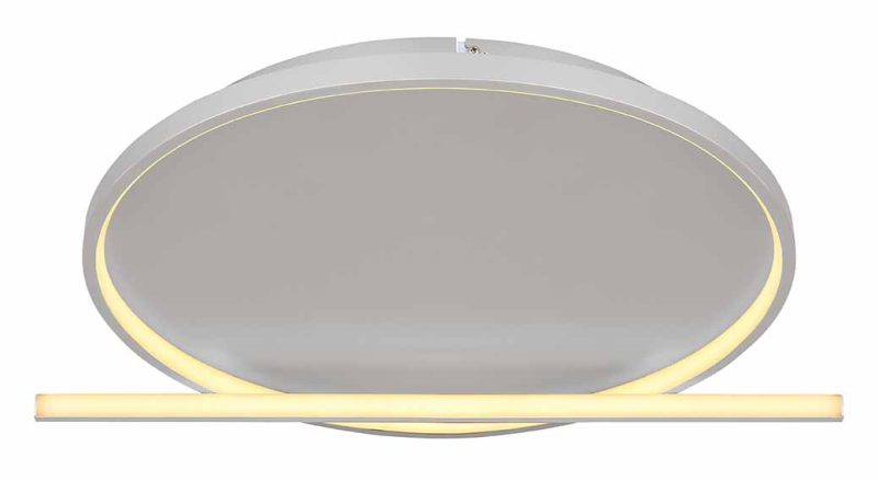 Aluminium moderne plafondlamp nikkel Globo Ronda - Afbeelding 4