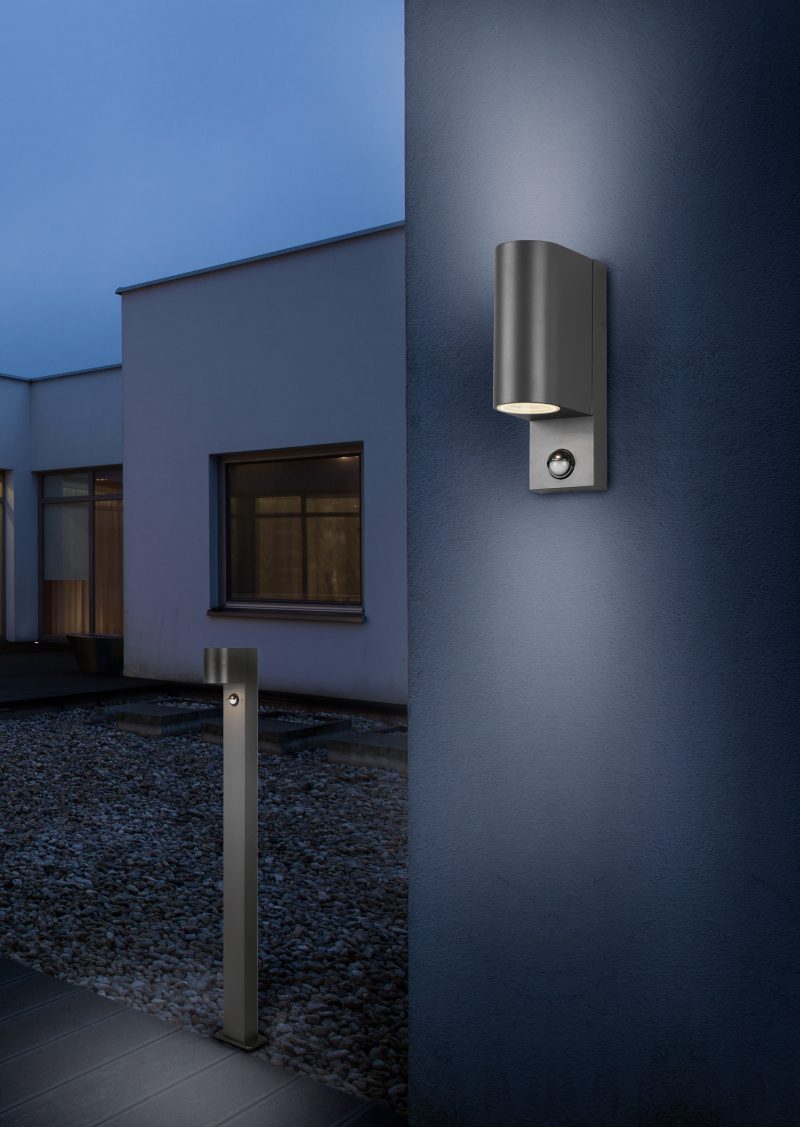 Aluminium moderne wandlamp antraciet Roya - Afbeelding 5