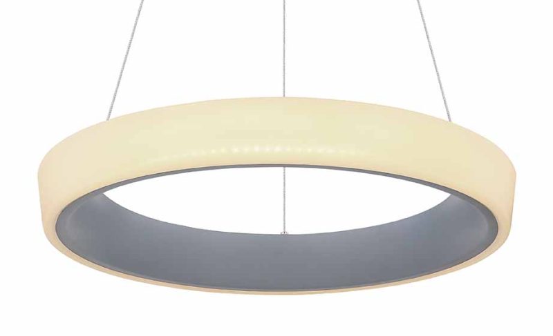 Antracieten moderne metalen hanglamp Globo Tabano - Afbeelding 2