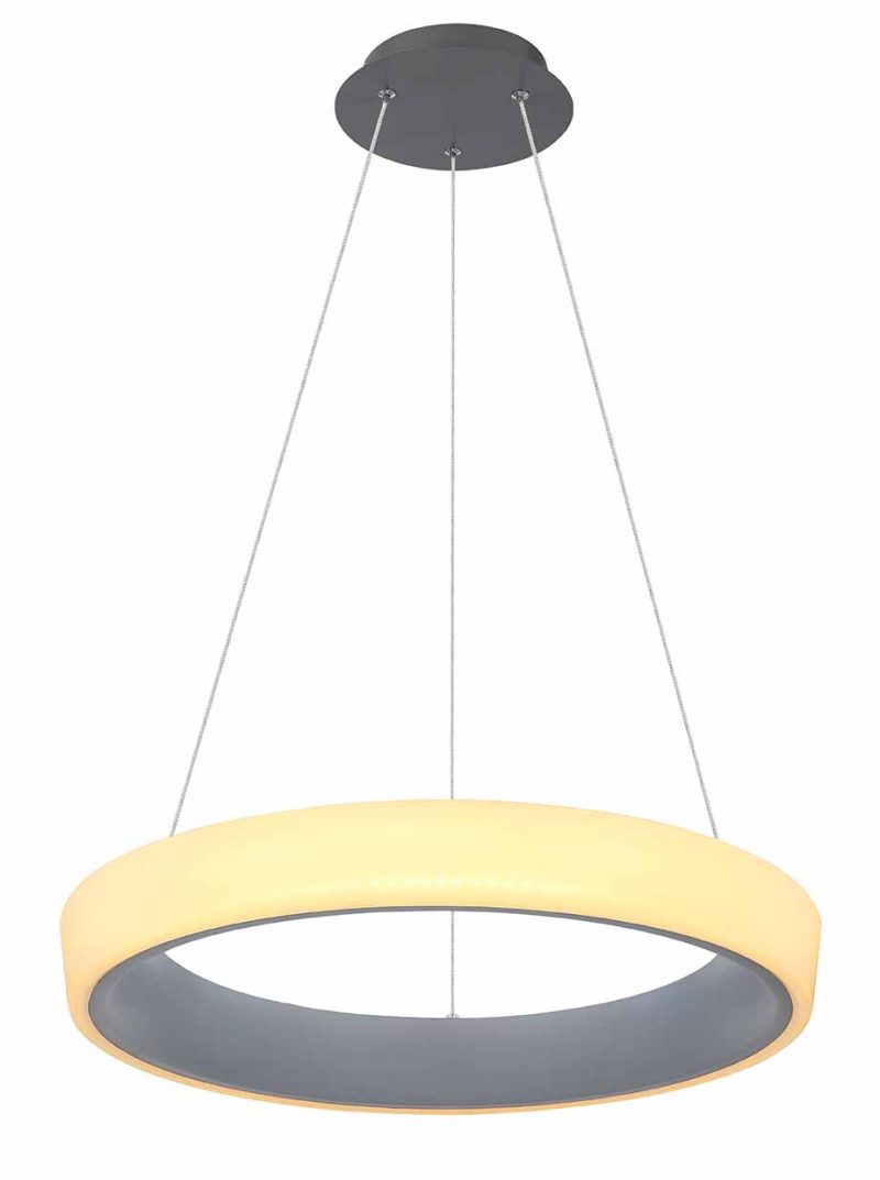 Antracieten moderne metalen hanglamp Globo Tabano - Afbeelding 3