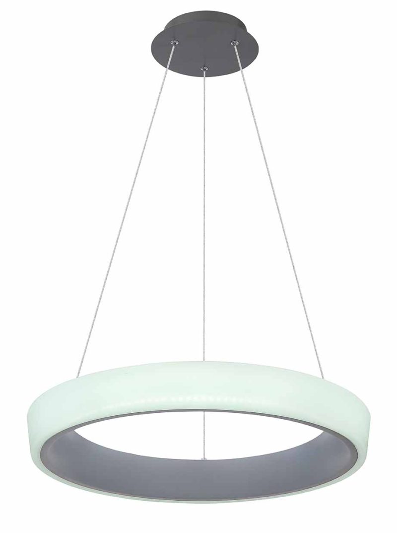 Antracieten moderne metalen hanglamp Globo Tabano - Afbeelding 4