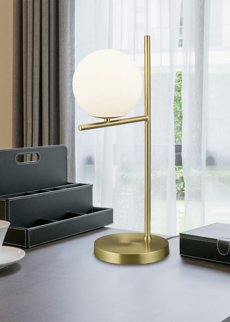 Antracietkleurige tafellamp balancerende bol Pure - Afbeelding 2