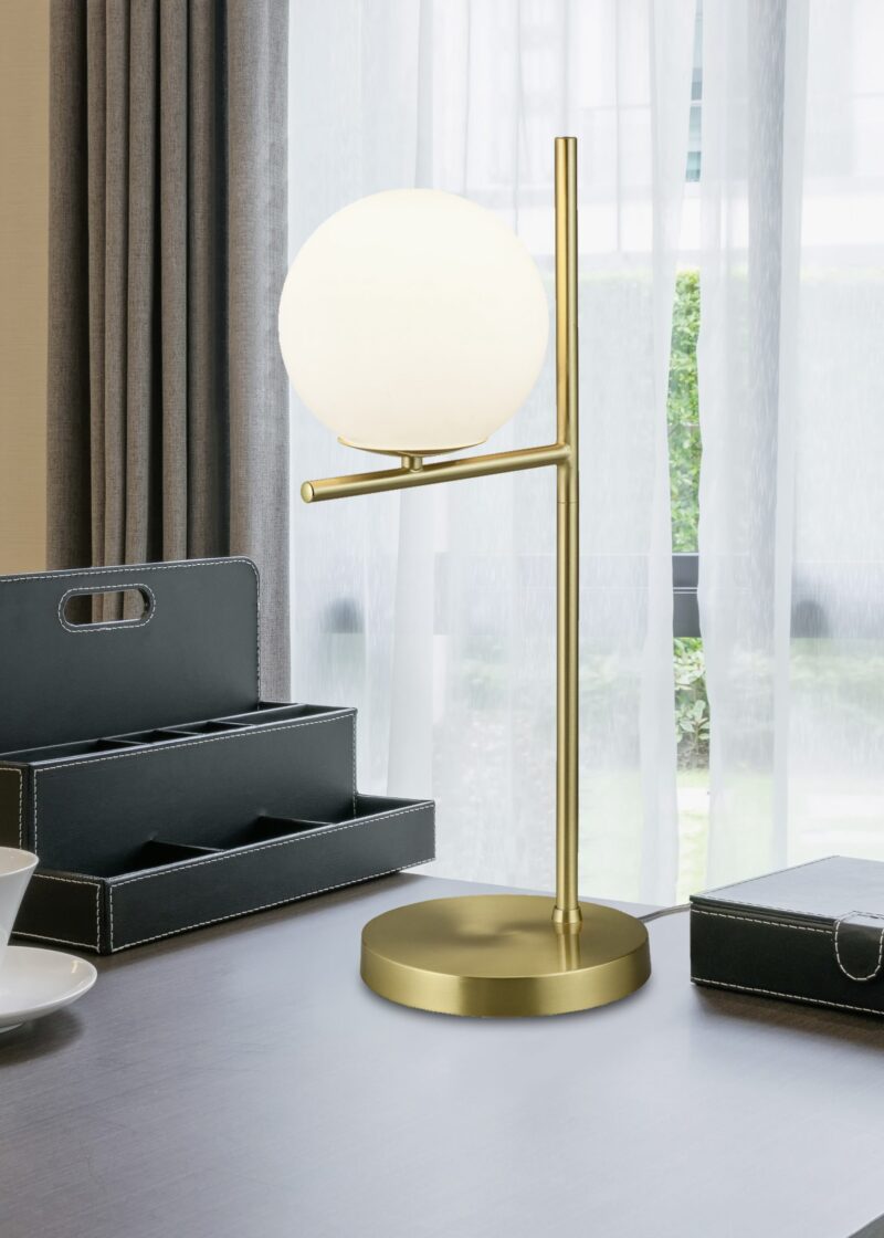 Antracietkleurige tafellamp balancerende bol Pure - Afbeelding 2