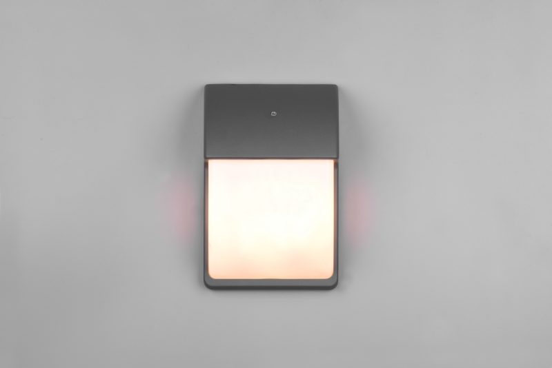 Antracietkleurige wandlamp outdoorontwerp Mersey - Afbeelding 2