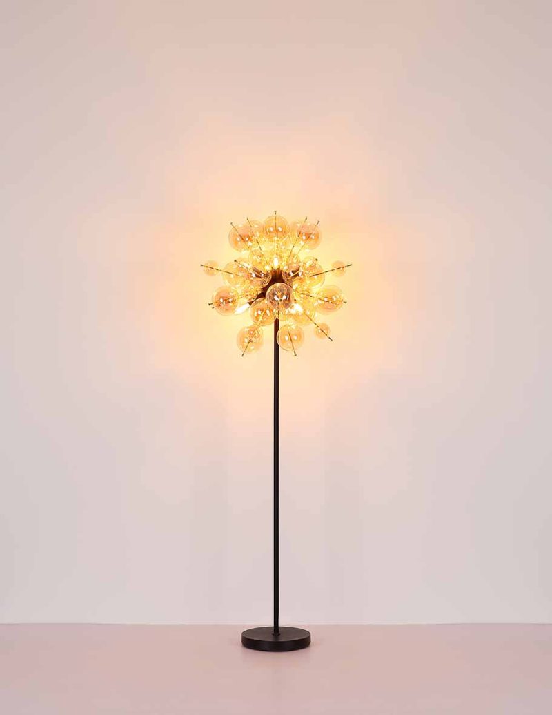 Art deco metalen zwarte plafondlamp Globo Udo - Afbeelding 4