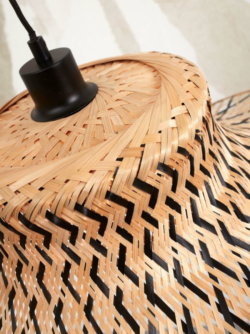 Bamboe naturel zwart vloerlamp bohemien GOOD&MOJO Ibiza - Afbeelding 3