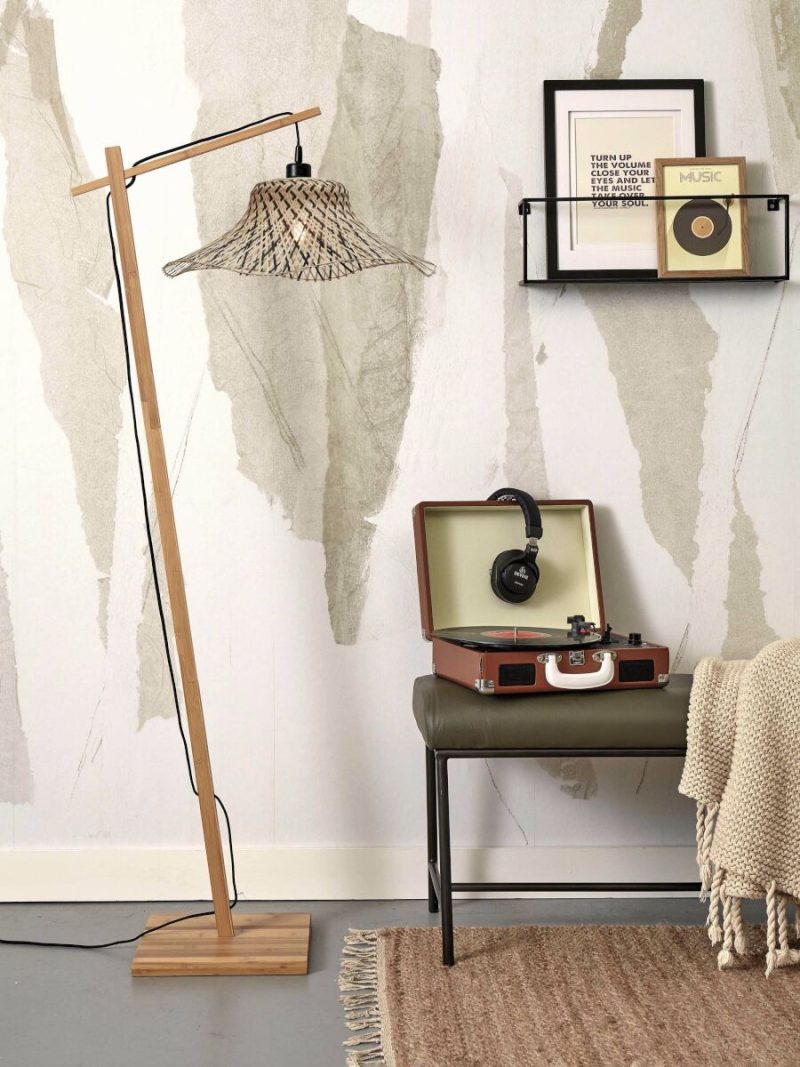 Bamboe naturel zwart vloerlamp bohemien GOOD&MOJO Ibiza - Afbeelding 5