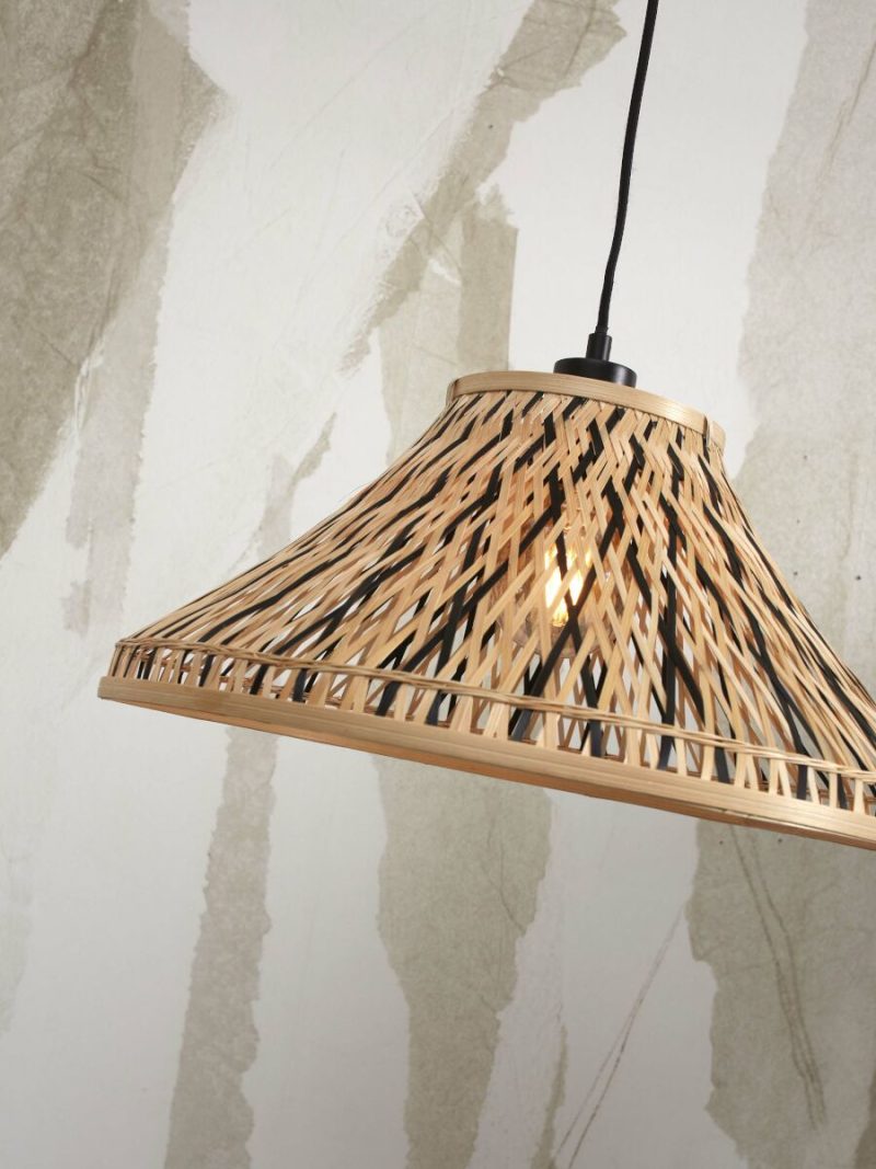 Bamboe vloerlamp bohemian zwart naturel GOOD&MOJO Tahiti - Afbeelding 6