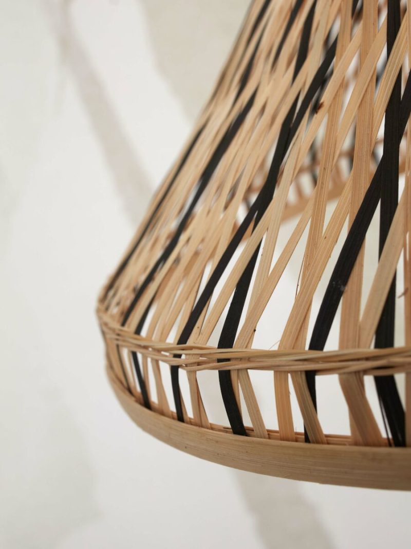 Bamboe vloerlamp bohemian zwart naturel GOOD&MOJO Tahiti - Afbeelding 7