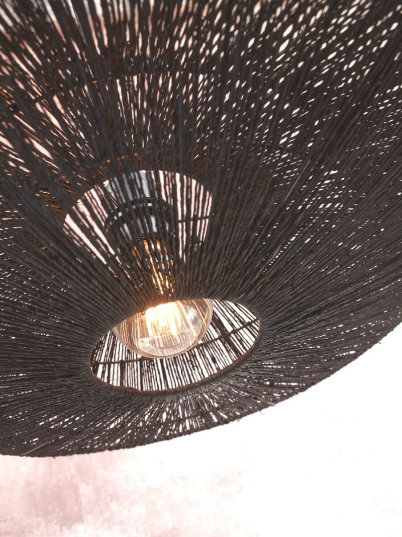 Bamboe zwarte bohemien vloerlamp GOOD&MOJO Iguazu - Afbeelding 4