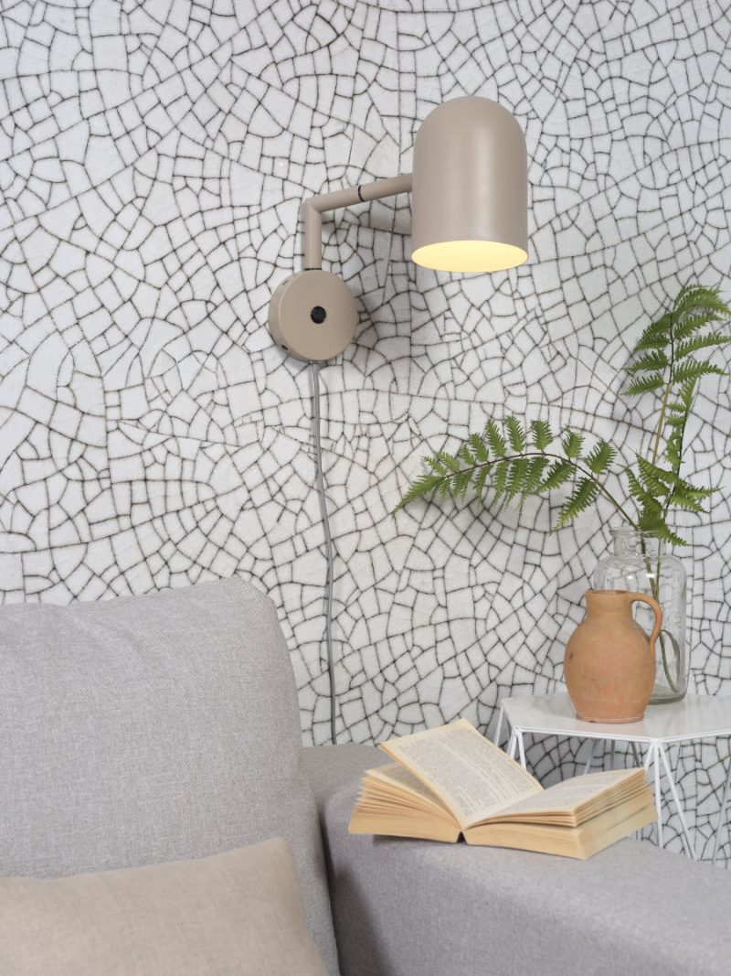 Bekervormige retro grijze wandlamp It's About RoMi Marseille - Afbeelding 2