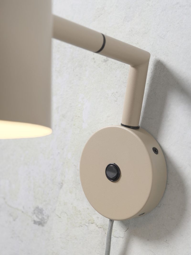 Bekervormige retro grijze wandlamp It's About RoMi Marseille - Afbeelding 6