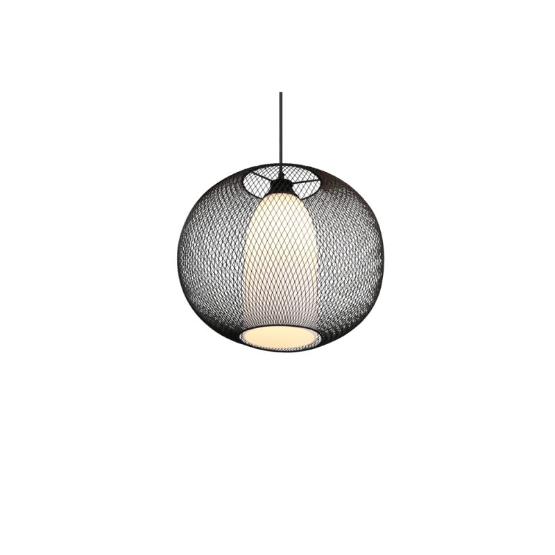 Boheemse zwart gazen hanglamp Filo - Afbeelding 5