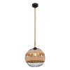 bolvormige-hanglamp-zwart/naturel-hennepweefsel-globo-ulleu-69029h1