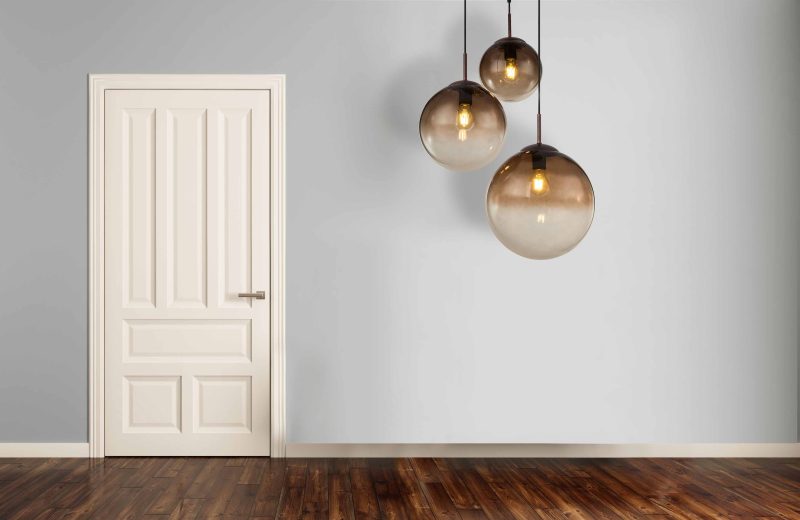 Bruine moderne metalen hanglamp Globo Varus - Afbeelding 2