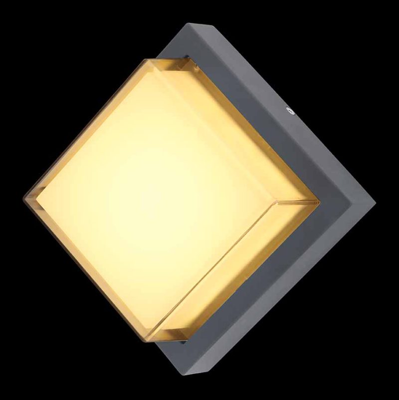 Buitenlamp antraciet modern vierkant Globo Jalla - Afbeelding 4