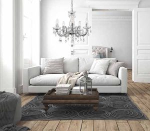 modern living room. 3d rendering