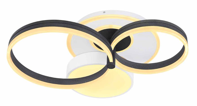 Cirkels wit moderne plafondlamp Globo Jack - Afbeelding 3