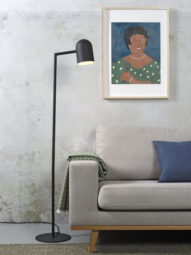 Draaibare retro zwarte vloerlamp It's About RoMi Marseille - Afbeelding 2