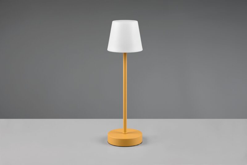 Geelkleurige tafellamp retro oplaadbaar Martinez - Afbeelding 4