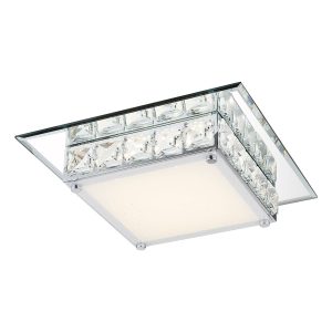 glamoureuze-vierkante-plafondlamp-chroom/acrylkristal-globo-margo-49355