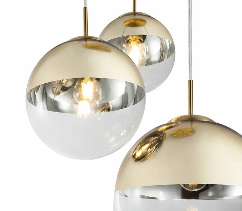 Gouden klassieke metalen hanglamp Globo Varus - Afbeelding 2