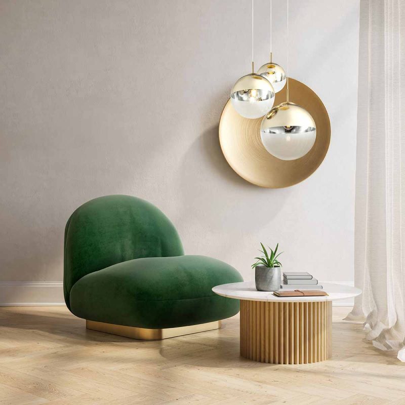 Gouden klassieke metalen hanglamp Globo Varus - Afbeelding 4