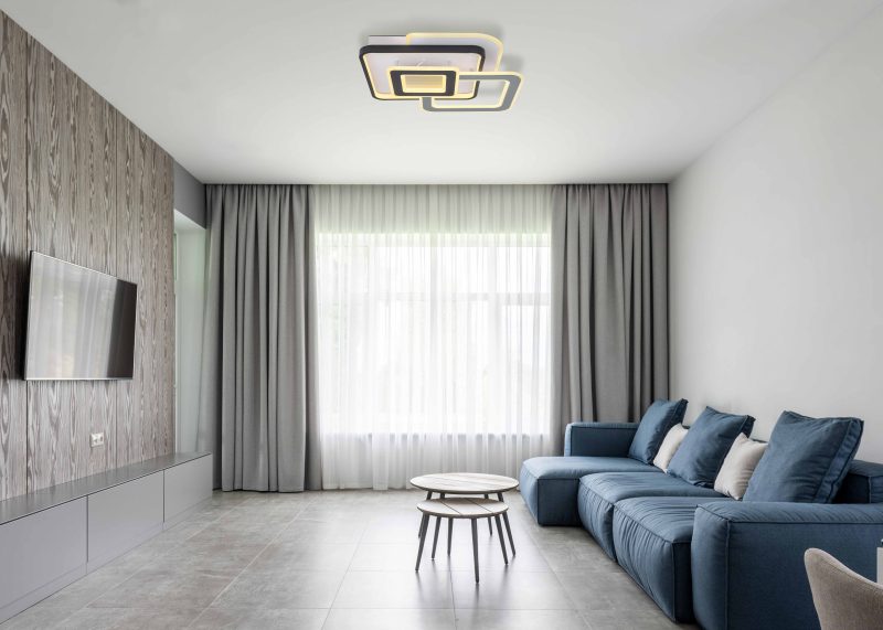 Grijze plafondlamp hightech 5-vierkant Globo Brienna - Afbeelding 4