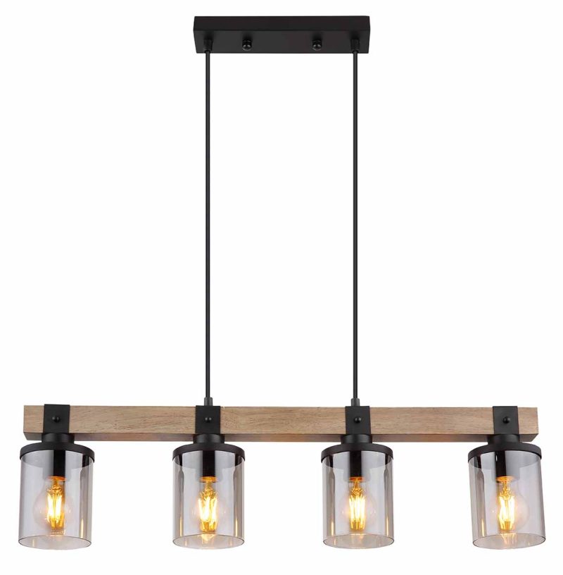 hanglamp glas zwart landelijk Globo Lila - Afbeelding 2