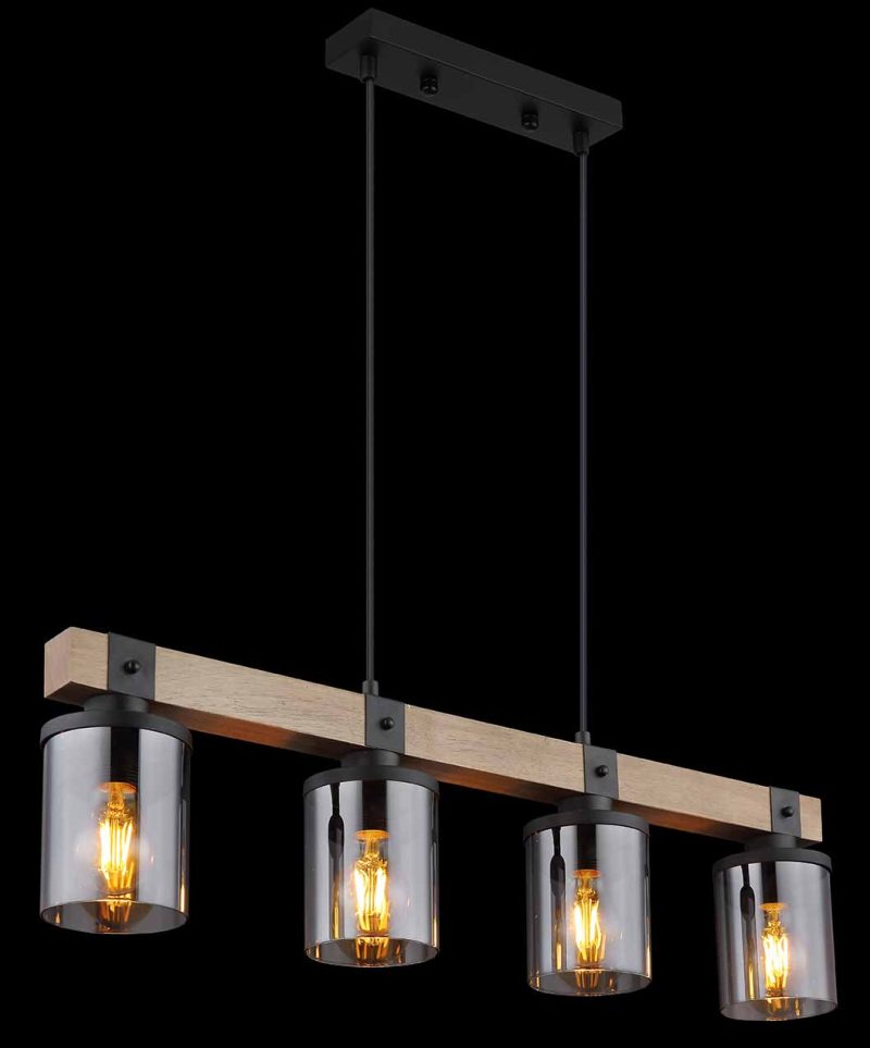 hanglamp glas zwart landelijk Globo Lila - Afbeelding 4
