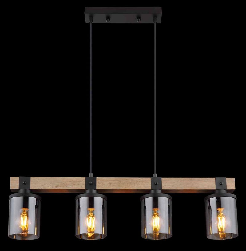 hanglamp glas zwart landelijk Globo Lila - Afbeelding 5