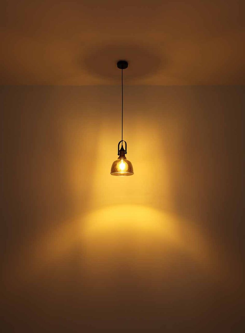 hanglamp metaal industrieel zwart Globo Dorothea - Afbeelding 3