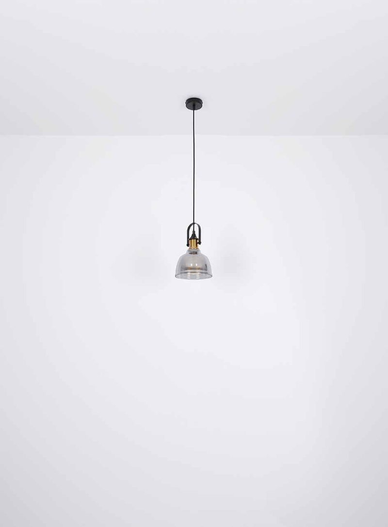 hanglamp metaal industrieel zwart Globo Dorothea - Afbeelding 5