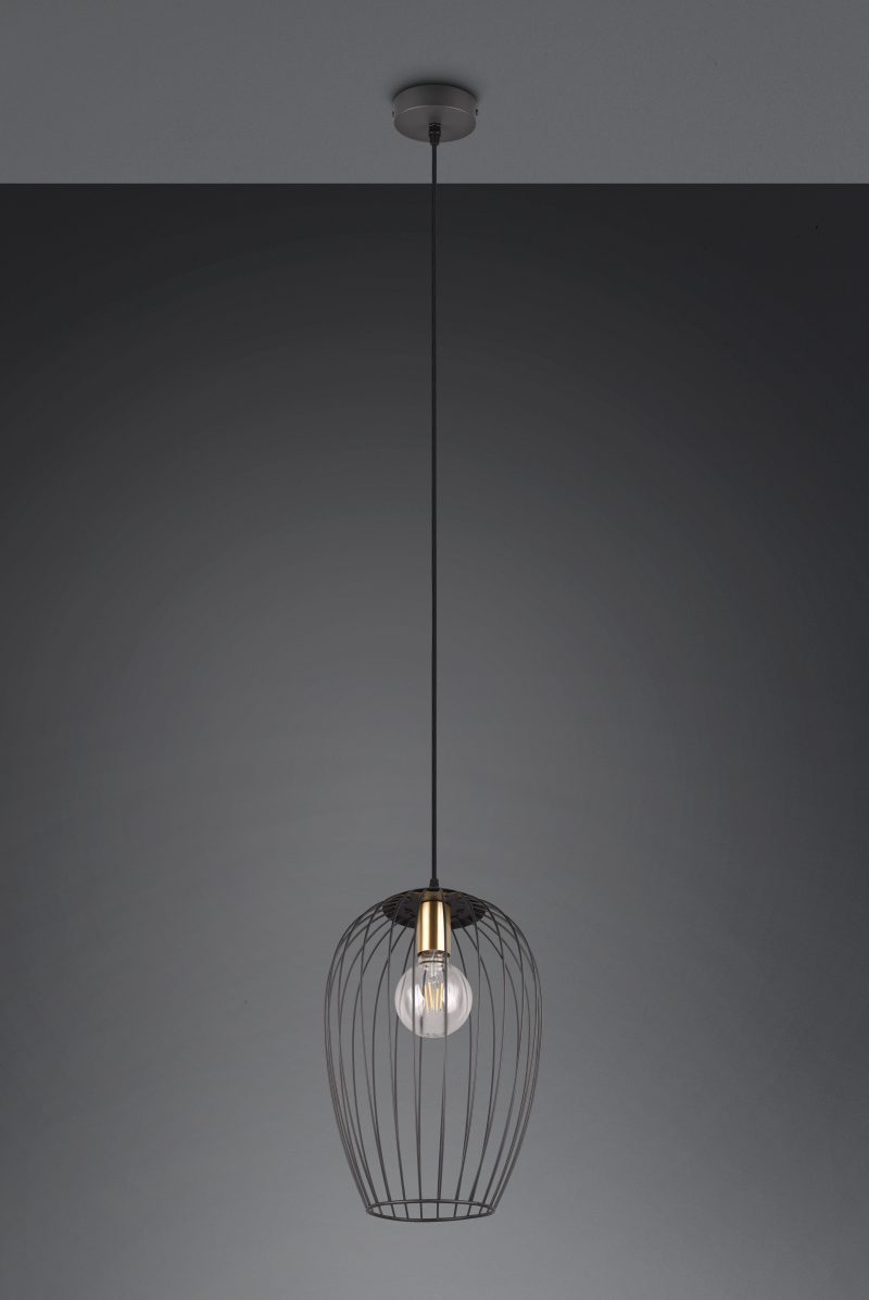 Hanglamp zwart large filigraan kap Grid - Afbeelding 3
