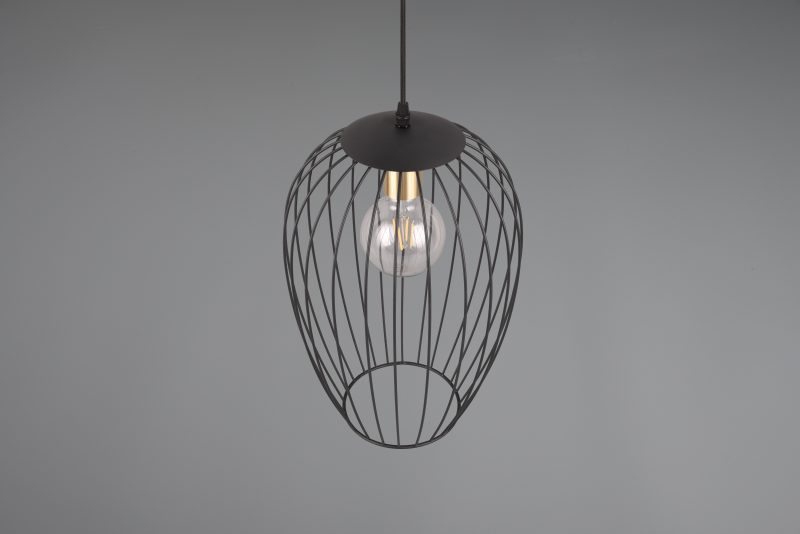 Hanglamp zwart large filigraan kap Grid - Afbeelding 4